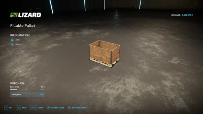 Fillable Pallet v1.0.0.0