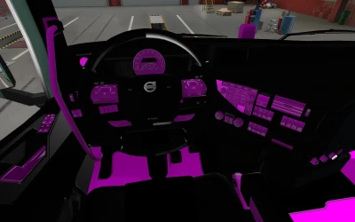 INTERIOR VOLVO FH16 2012 PINK AND BLACK 1.43