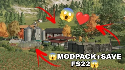 MODPACK & SAVEGAME ERLENGRAT FS22 v1.0.0.0