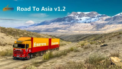 New Road To Asia Map Mod v1.2 ETS2 1.43