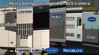 Real Cooling Unit Logos for SCS Trailers 1.43