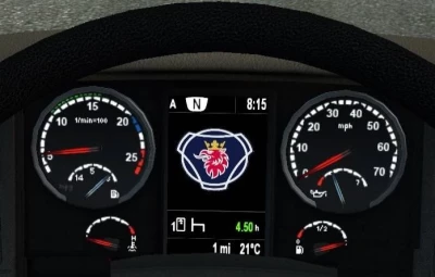 Scania Dashboard Computer v3.9.9 ETS2 1.43