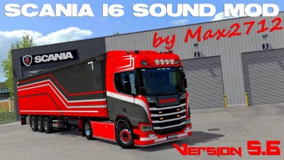 SCANIA NextGen I6 sound mod V5.6 1.43