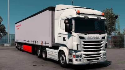 Scania RJL Highline Interior Danish Red Plusch v1.0