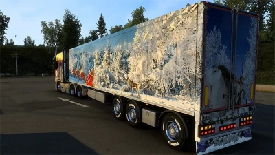 SCS SCANIA S 2016 + SCS BOX TRAILER Paintjob v1.0