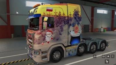 SCS SCANIA S 2016 + SCS BOX TRAILER Paintjob v1.0