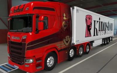 SKIN SCS TRAILER KRONE COOL LINER KINGSTON TECHNOLOGY 1.0 1.43