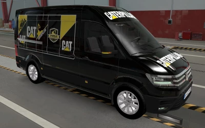 SKIN VOLKSWAGEN CRAFTER ETS2 AND ATS CATERPILLAR 1.43