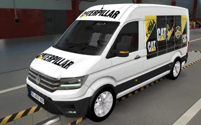 SKIN VOLKSWAGEN CRAFTER ETS2 AND ATS CATERPILLAR 2.0 1.43