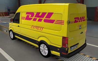 SKIN VOLKSWAGEN CRAFTER ETS2 AND ATS DHL EXPRESS 1.0 1.43