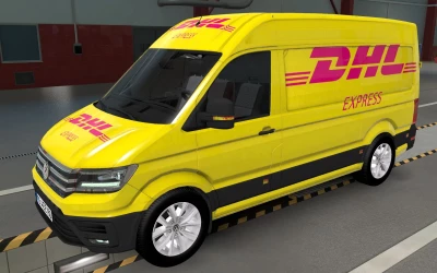 SKIN VOLKSWAGEN CRAFTER ETS2 AND ATS DHL EXPRESS 1.0 1.43