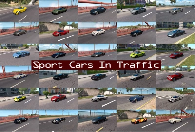 Sport Cars Traffic Pack (ATS) by TrafficManiac v9.4.1