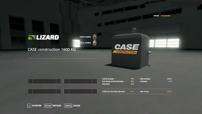 Case Construction 1600KG v1.0.0.0