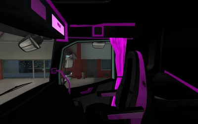 INTERIOR VOLVO FH16 2012 PINK AND BLACK 1.40