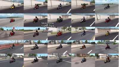 Motorcycle Traffic Pack(ATS) by Jazzycat v3.8.5