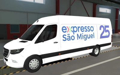 SKIN MERCEDES-BENZ SPRINTER 2019 EXPRESSO SÃO MIGUEL 25 ANOS 1.40