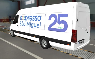 SKIN MERCEDES-BENZ SPRINTER 2019 EXPRESSO SÃO MIGUEL 25 ANOS 1.40