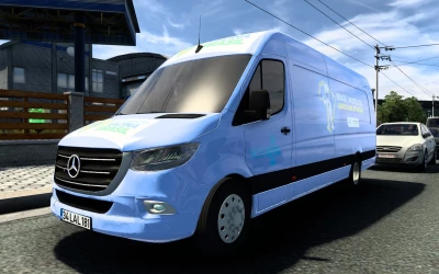 SKIN MERCEDES-BENZ SPRINTER 2021 COVID-19 ETS2 AND ATS 1.40