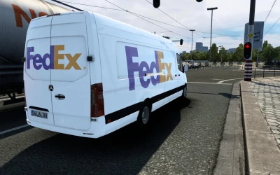 SKIN MERCEDES-BENZ SPRINTER 2021 FEDEX ETS2 AND ATS 1.40