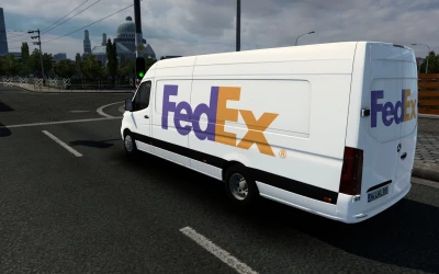 SKIN MERCEDES-BENZ SPRINTER 2021 FEDEX ETS2 AND ATS 1.40