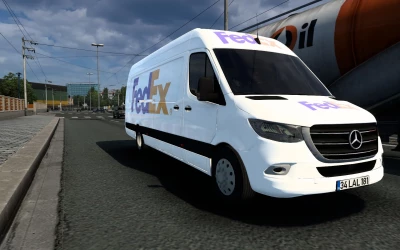 SKIN MERCEDES-BENZ SPRINTER 2021 FEDEX ETS2 AND ATS 1.40