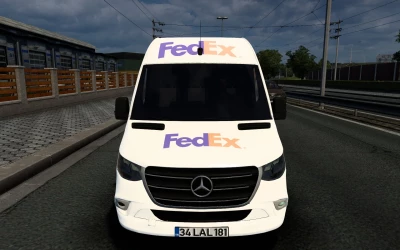 SKIN MERCEDES-BENZ SPRINTER 2021 FEDEX ETS2 AND ATS 1.40