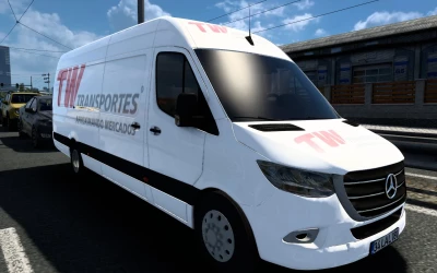 SKIN MERCEDES-BENZ SPRINTER 2021 TW TRANSPORTES 1.40