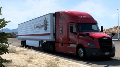 C.R. England Cascadia and 53ft Trailer skin v1.0