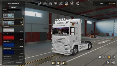 DAF XF Euro 6 TransWhite skin v1.0