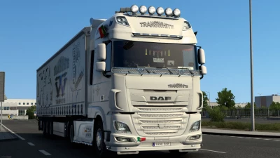 DAF XF Euro 6 TransWhite skin v1.0