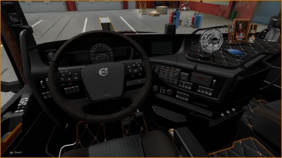 Dark grey Interior Volvo FH16 2012 v0.8