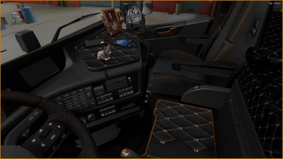 Dark grey Interior Volvo FH16 2012 v0.8