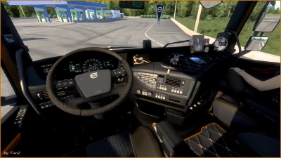 Dark grey Interior Volvo FH16 2012 v0.8