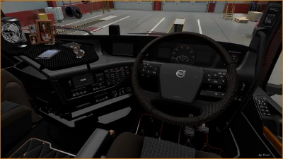 Dark grey Interior Volvo FH16 2012 v0.8