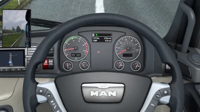 MAN TGX E6 Easy Read Dashboard v1.3