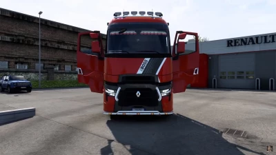 New RENAULT Truck Door Animation Mod 1.40