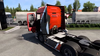 New RENAULT Truck Door Animation Mod 1.40