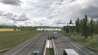 Realistic Brutal Weather Unforgiving v6.3 ETS2 1.40