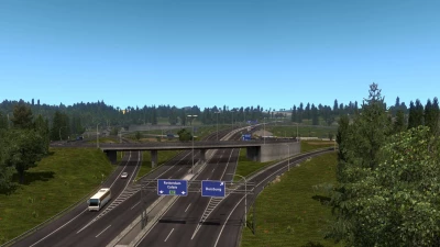 Rotterdam Brussel Highway with Calais Duisburg Road Interchange v2.5