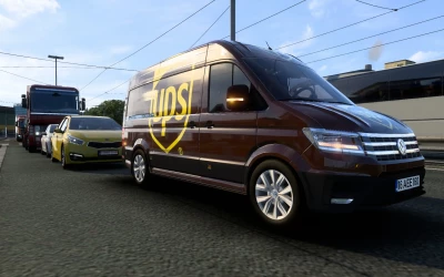 SKIN VOLKSWAGEN CRAFTER ETS2 AND ATS UPS 1.40