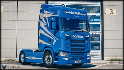 4K 8K Scania S Limited Edition 130 Years Skin Pack 1.40.x