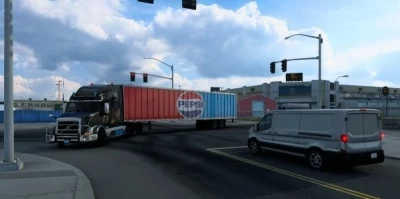 [ATS] Pepsi-Cola 53 ft Standalone Trailer + Freightliner Cascadia Pepsi Edition v1.0