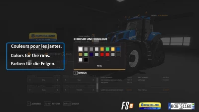 FS19 New Holland T8 V1 & V2 By BOB51160