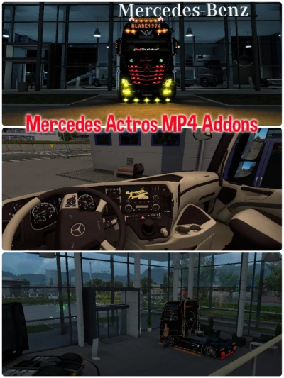 Mercedes Actros MP4 Addons 1.40