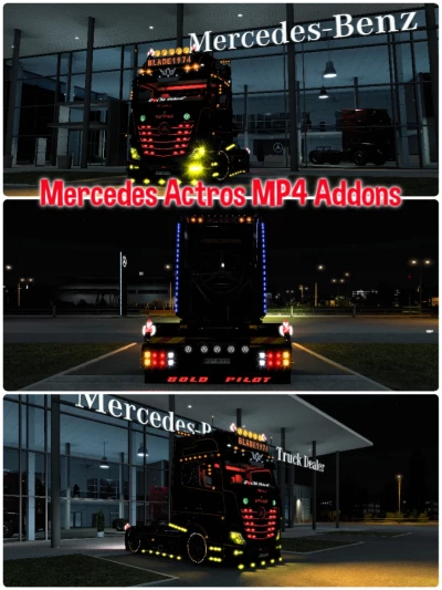 Mercedes Actros MP4 Addons 1.40