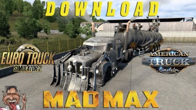 MONTRO 111s MADMAX Truck + Madmax Trailer Mod - ETS2/ATS 1.40