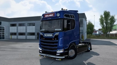 Scania S Geel Hoed Metallic Skin v1.0