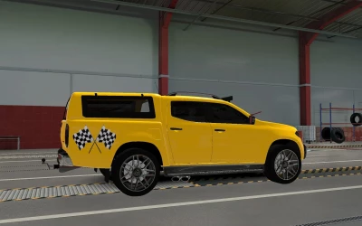 SKIN MERCEDES-BENZ W470 X-CLASS RACING YELLOW 1.40