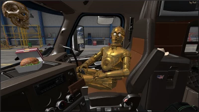 Beige Interior for Freightliner Cascadia 2019 ETS2 v1.0