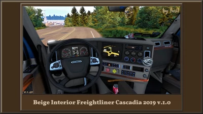 Beige Interior for Freightliner Cascadia 2019 ETS2 v1.0